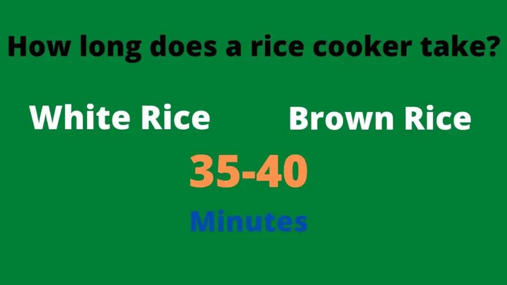 How long does a rice cooker take to cook rice?