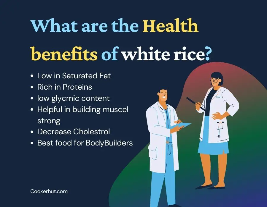 What are the Health benefits of white rice?