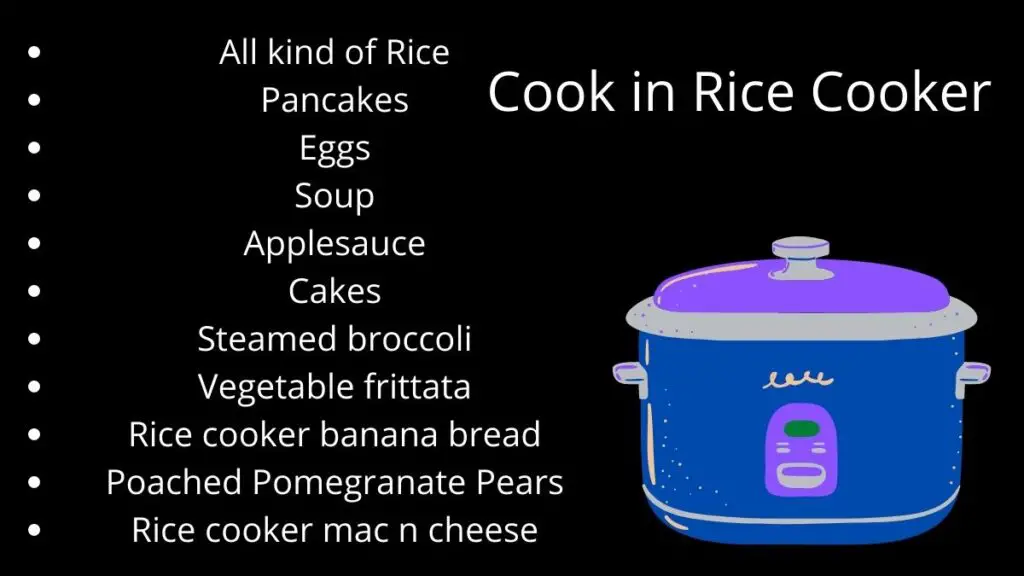 What can you cook in a rice cooker