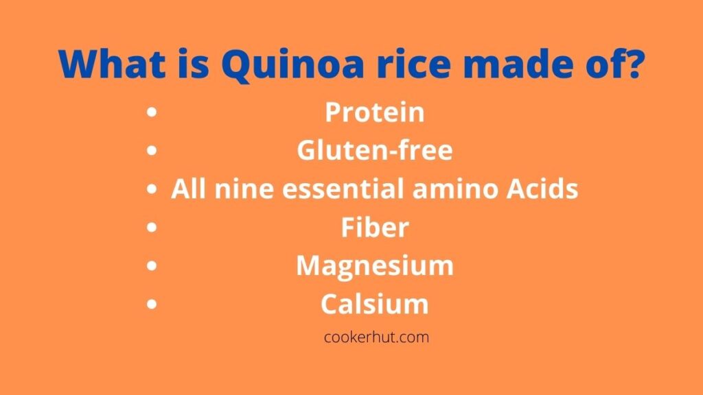 what is quinoa rice made of