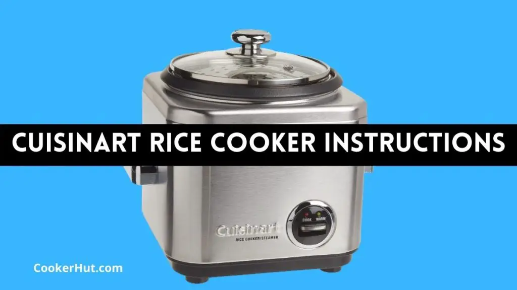 Cuisinart Rice Cooker Instructions How to Use