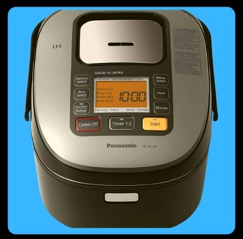 Panasonic 5 Cup (Uncooked) Japanese Rice Cooker with Induction Heating System and Pre-Programmed Cooking Options